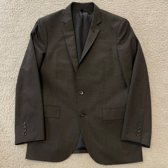 J.Crew Other - J.Crew Loro Piana Ludlow Suit Jacket Mens 38S Dark Gray Super 120s Wool Blazer